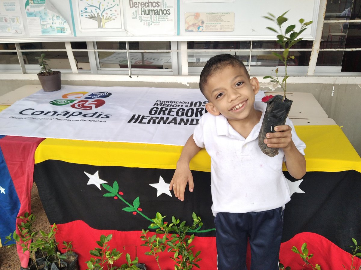 TachiraMjgh's tweet photo. Programa cuidado del ambiente en Tachira con nuestros niños con discapacidad articulados con la misión árbol y los  IEE del estado @NicolasMaduro @FreddyBernal @sramirez_fp @KaremDeBernal https://t.co/XkHJzyZspX