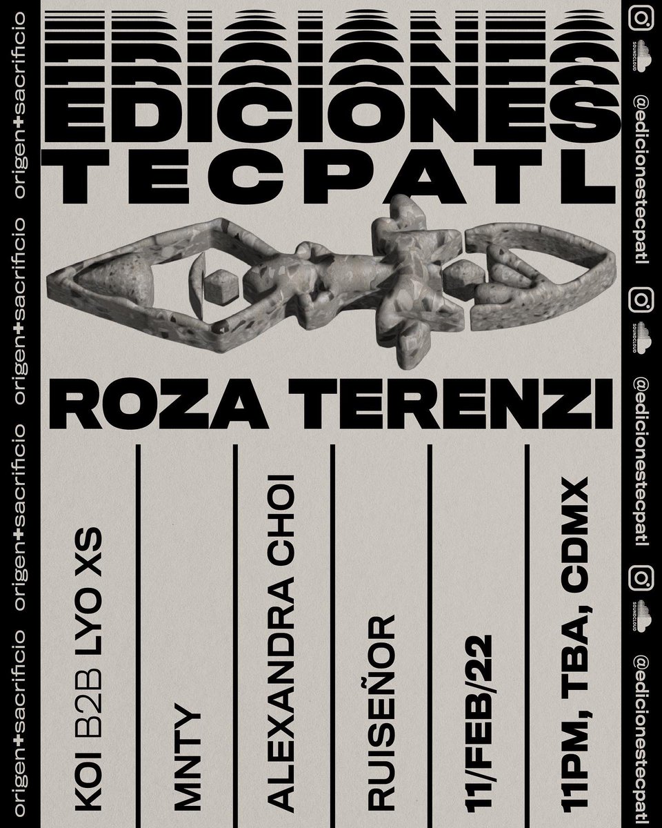 eltecpatl's tweet photo. Hoy tenemos el Showcase 001 con @rozaterenzi  aquí información que debes saber https://t.co/cRHfpAi19s