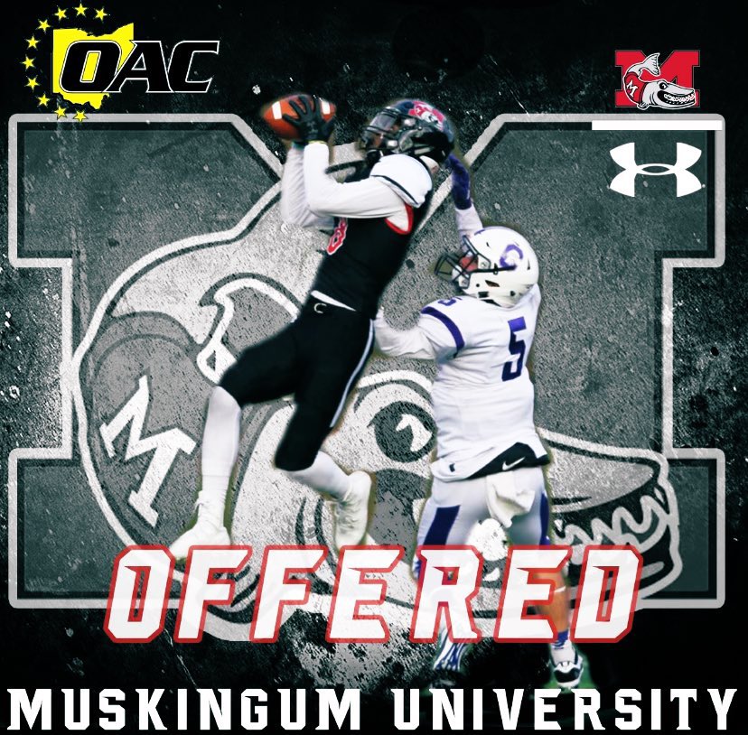 JaquanDonely's tweet photo. Blessed to receive my first official offer from Muskingum University🙏🏾 
@CoachMcFatten @bradyack @M_Donnelly21 https://t.co/2OU7j8mZM2