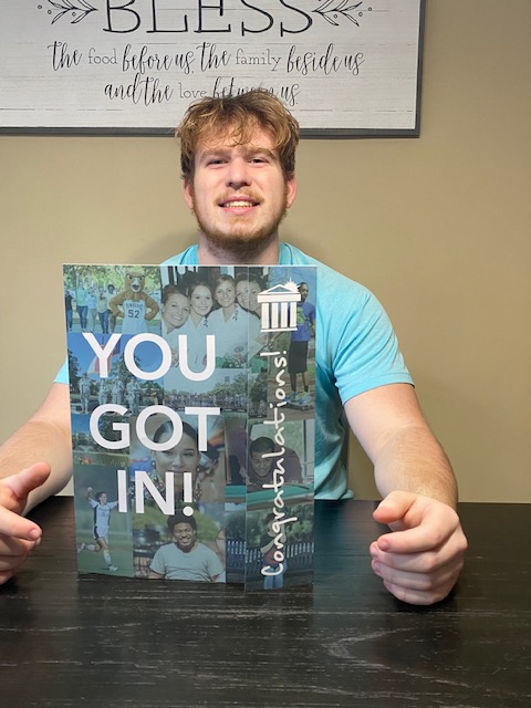 GraffamConnor's tweet photo. Received my acceptance letter today to @uncpembroke #GoBraves https://t.co/530TB4KGrl