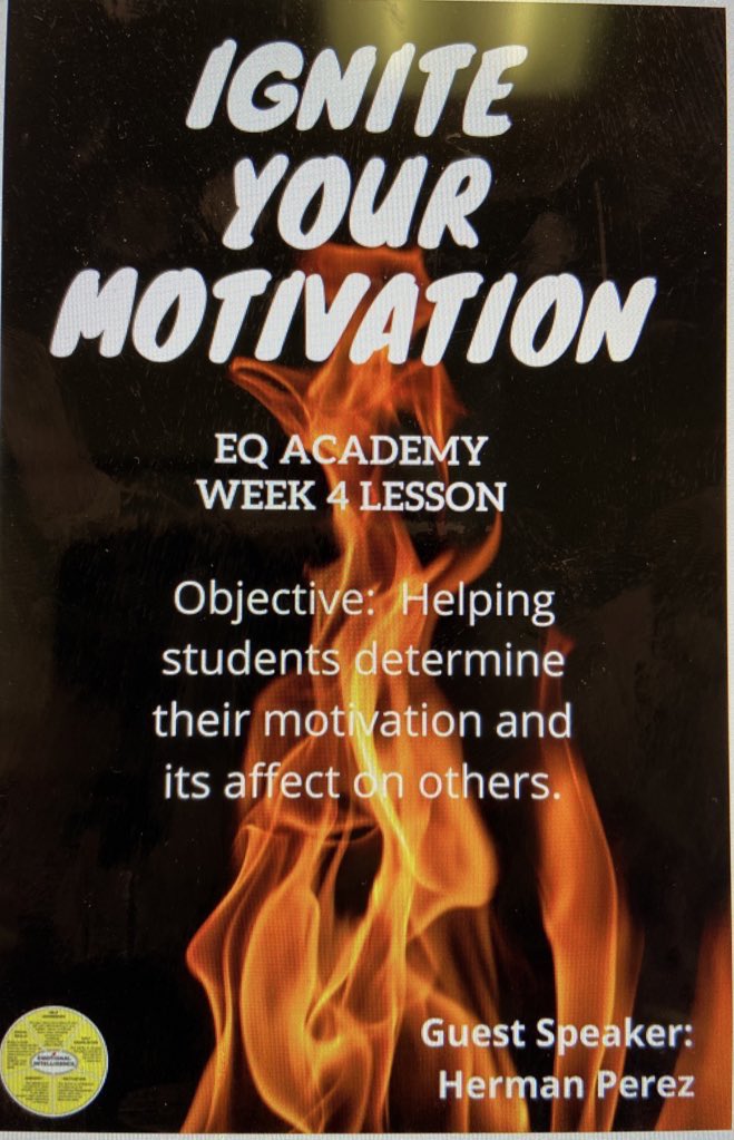 wlperez22's tweet photo. Thank you @hdperez5 for taking the time to talk to my EQ Academy students about igniting their motivation. You never know how small conversations can impact Ss by way of these sessions. #ssmes #RoweEQ @CounselorMISD @Rowe006 https://t.co/nRfFrz6y3C