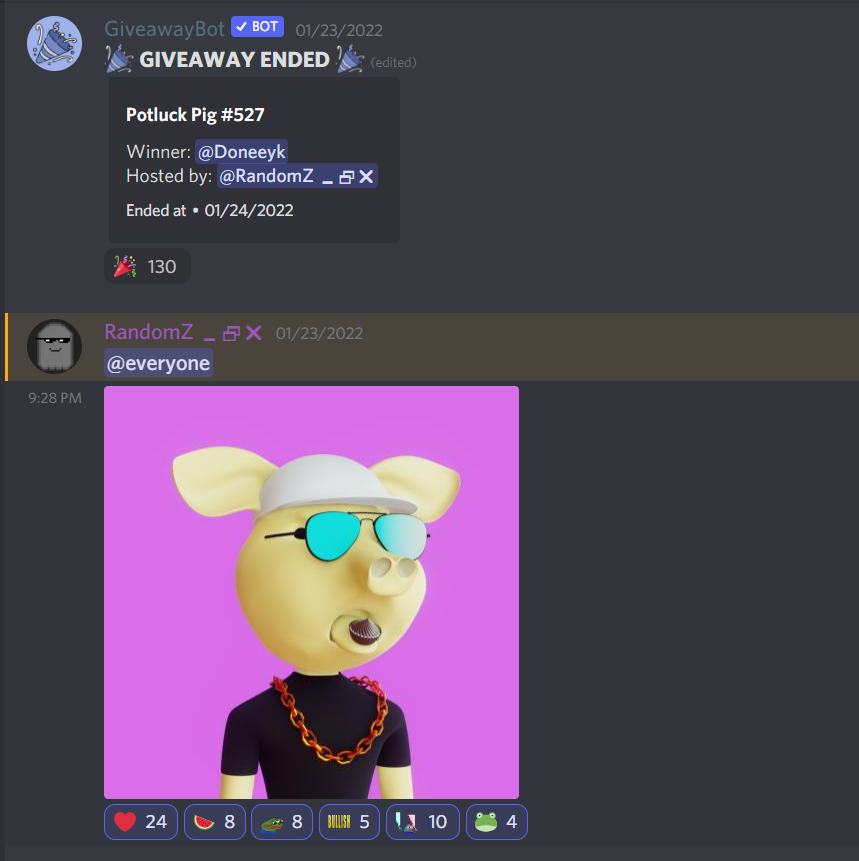 badbeesnft's tweet photo. Did you know we do trivia for NFT prizes and give away prizes in our giveaway channel in our discord?

I mean, if you haven't joined our discord already, your really missing out!

https://t.co/O2bQsY0mcx https://t.co/rpf9WT2K4L