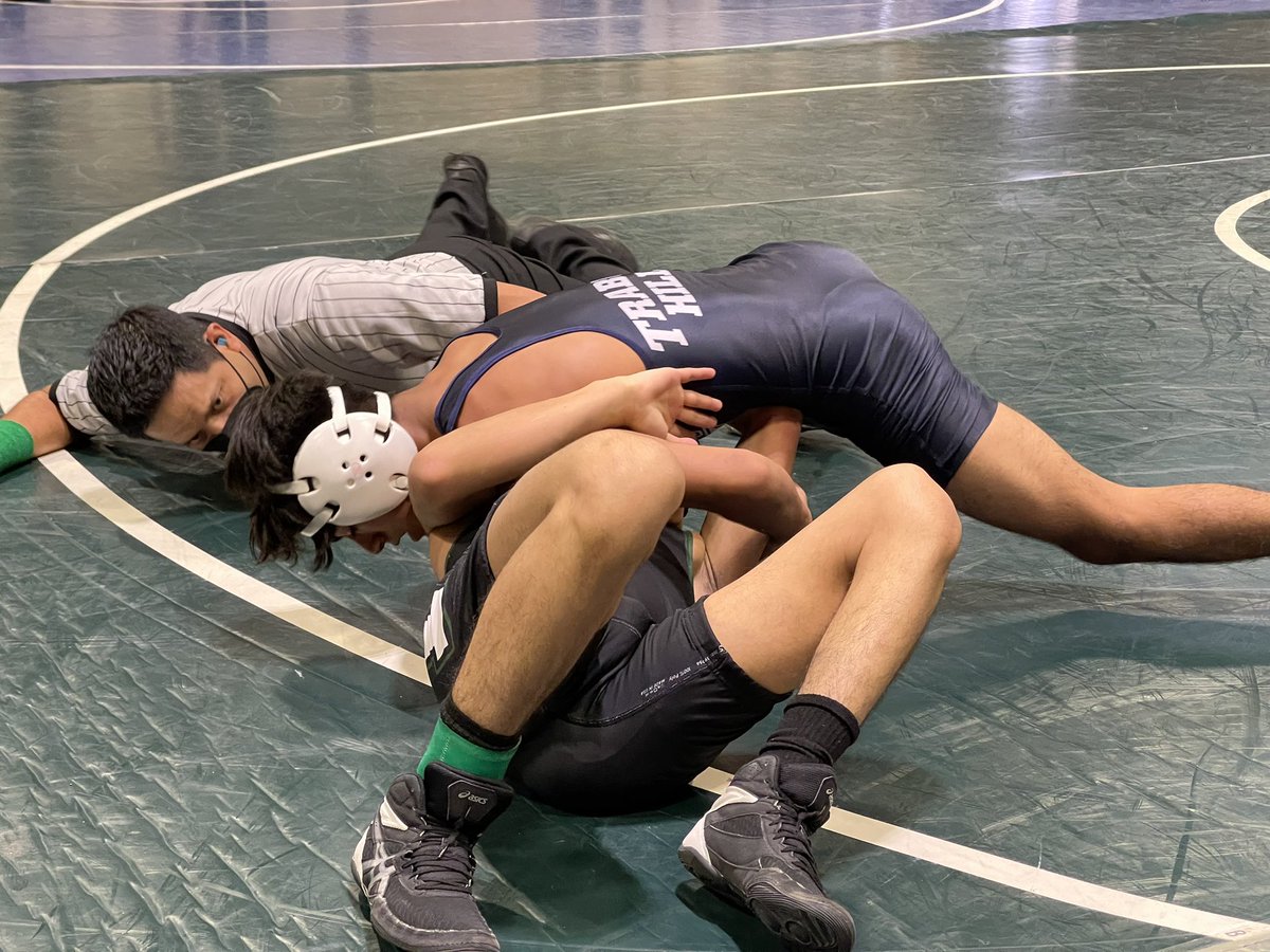 THHS_WRESTLING's tweet photo. Sr. Joseph Zuniga with a pin in the 2nd round of @CIFSS #EasternDivision -#MustangsWrestlingCIF2022 https://t.co/CHKdaOKvMK