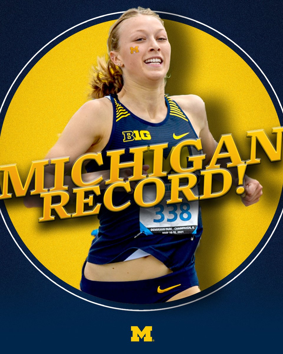 UMichTrack's tweet photo. 🚨 SCHOOL RECORD 🚨
🚨 @bigten HISTORY 🚨
🚨 @NCAATrackField HISTORY 🚨
🇨🇦 @AthleticsCanada RECORD 🇨🇦

WOAH. 🔥 1:27.05 🔥 for Aurora Rynda to win the #WindyCityInvite 600m!

#4 time on a 200m track in NCAA history
#1 time on a 200m track in Big Ten history

#GoBlue https://t.co/Qiz0jbZ1pW
