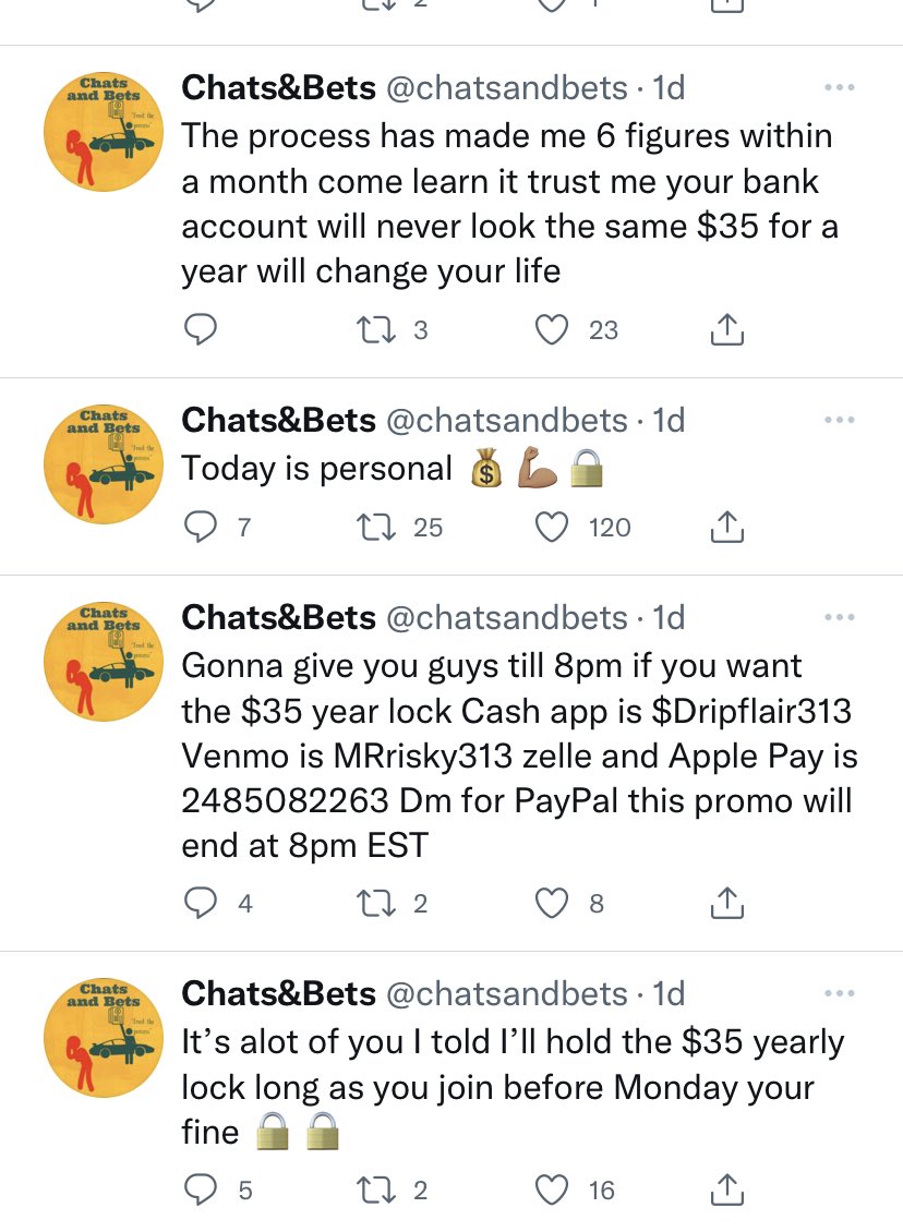 Bank4Frank1's tweet photo. @mboyan77 @chatsandbets @_______KP______ @carnepierre199 Tell me I’m wrong bro. 

Arron non stop advertises this system he has. 
I can appreciate the hustle but not while your $44—>$5k whatever has hit 2-3 times in the last week. 
1-3 last 4 days.

You aren’t being honest so it is what it is.
Again, sorry you guys don’t like facts. https://t.co/tA4zQxwwcP