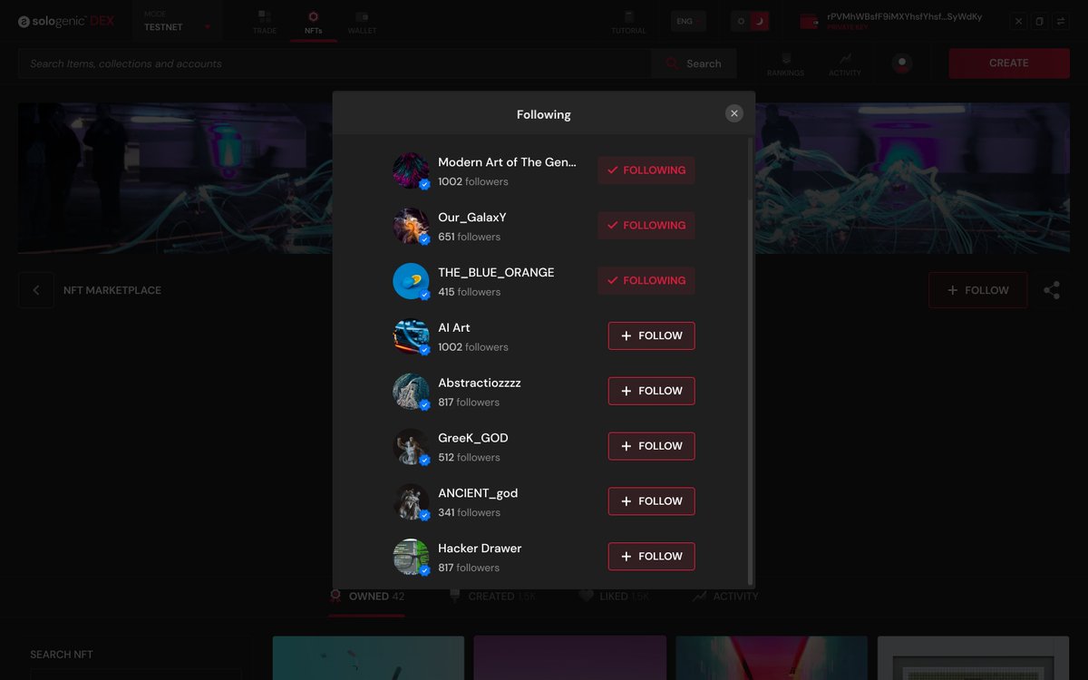 bobrasX's tweet photo. A lot of new features are coming to Sologenic #NFT marketplace:

- Verification
- Auction/Price offer
- Floor price, Trading volume and more
- Follow/Like
- Watchlist
- Bulk Burning/Minting
- Rankings
- Improved Search
- Fiat ramping by @BanxaOfficial

What's your dream feature? https://t.co/zH46AZzDkH