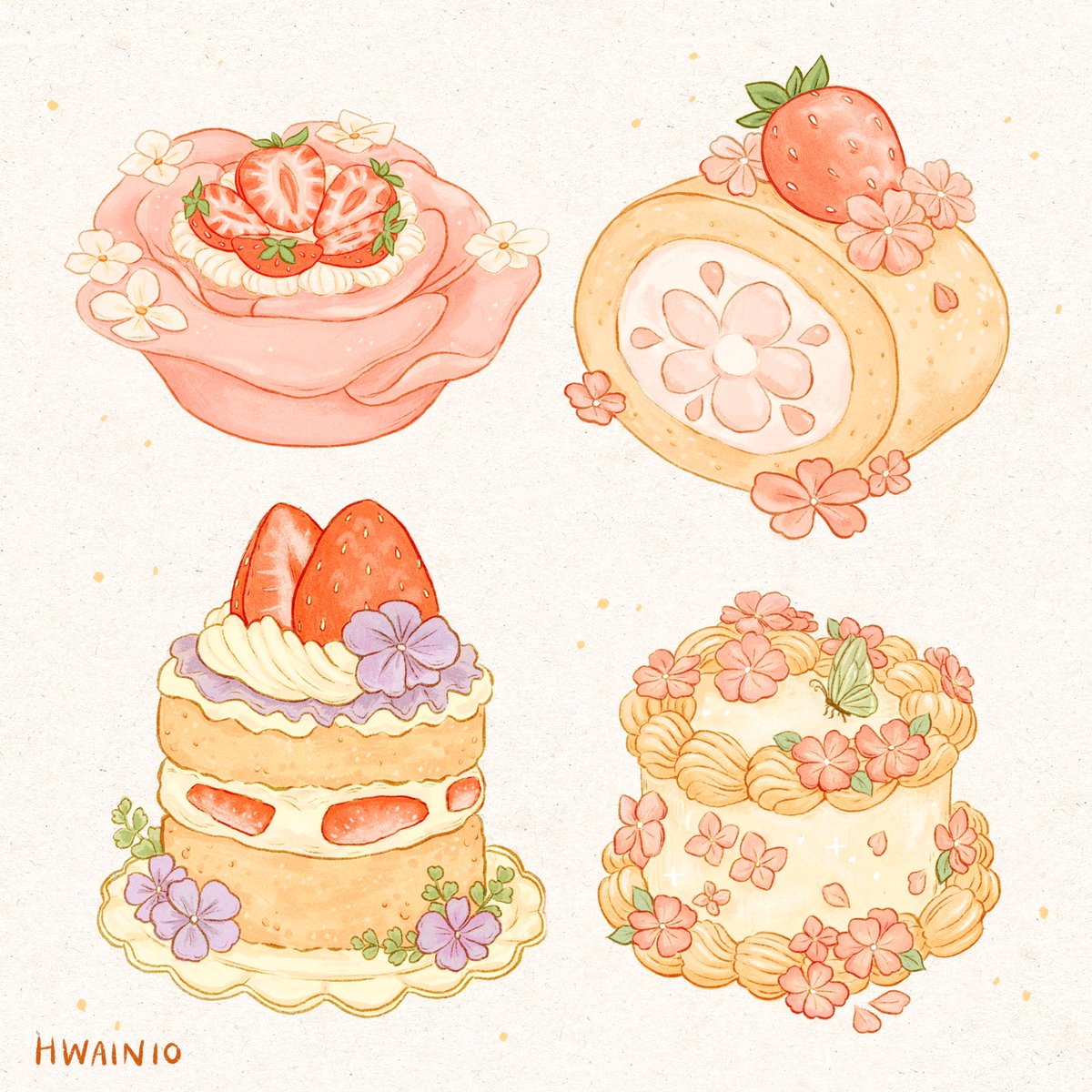hannawainio's tweet photo. Cute desserts 🍓🍰 https://t.co/k5PCCLFLUu