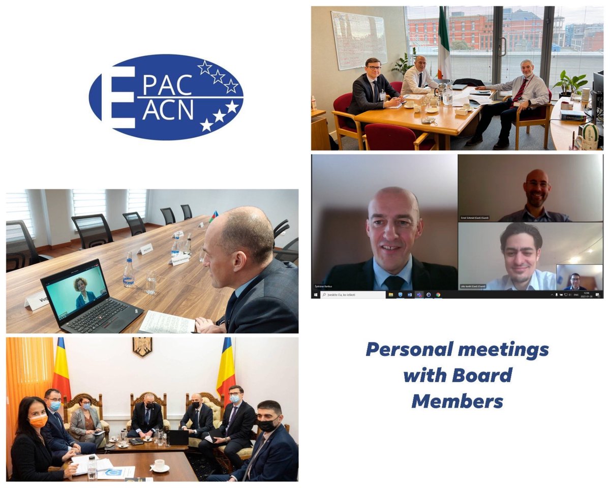 Personal meetings with EPAC/EACN Board members - completed. The next step is to summarize the ideas and prepare a Work Program, which will be approved at the first EPAC/EACN Board meeting.
