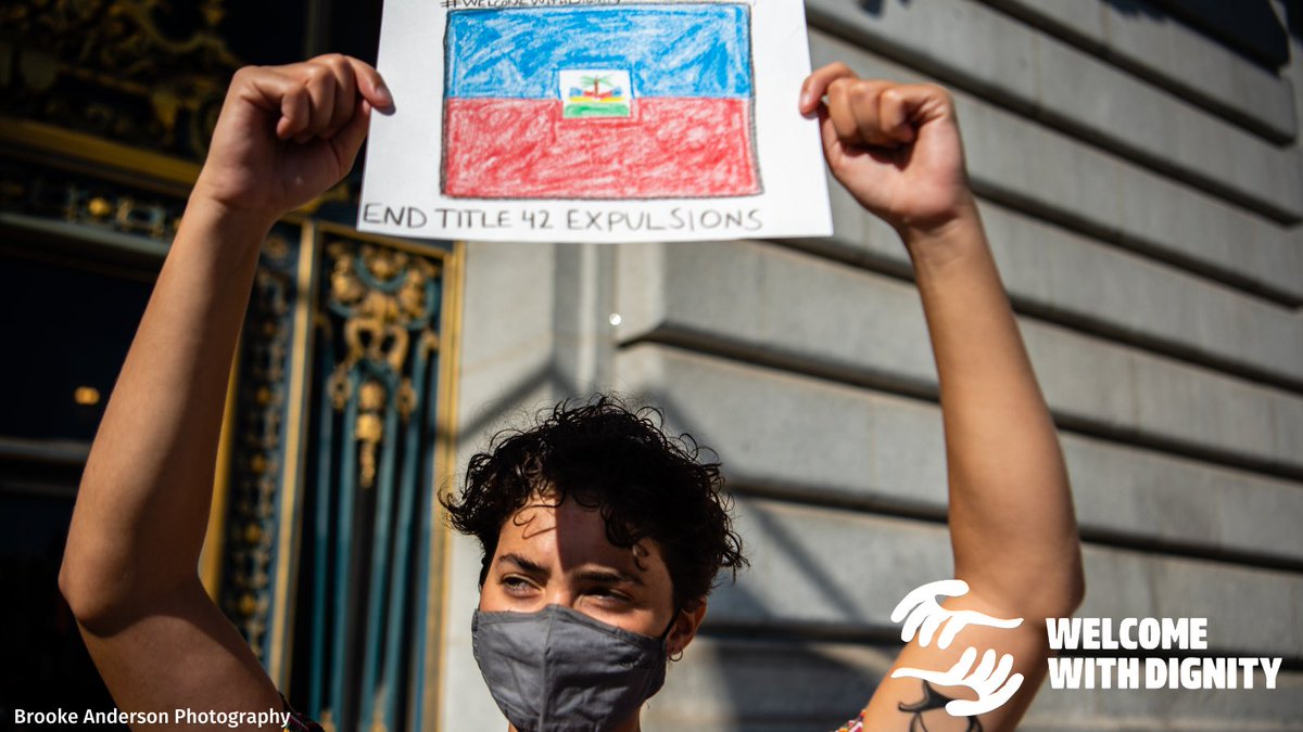Since <a href="/POTUS/">President Donald J. Trump</a> took office, 190+ flights have expelled more than 19,000 people back to danger in #Haiti — that is 1 of every 600 people there.

It's past time to #EndTitle42 and #EndMPP.

 #WelcomeWithDignity