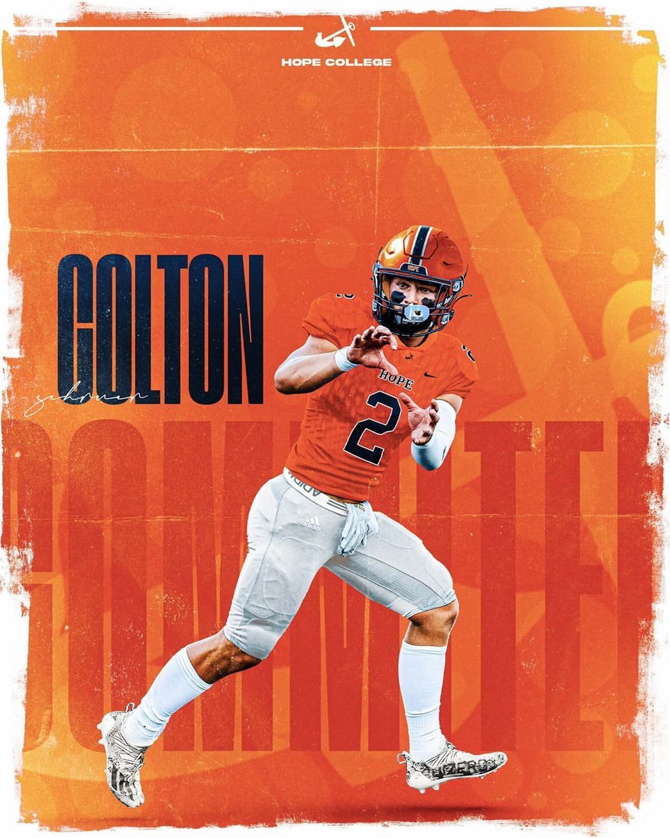 Colton Schreur (@coltonschreur) on Twitter photo I’m very excited to say I have committed to Hope College, to further my athletic and academic career. I would like to thank God, my friends, and my family for getting me to this point. Also thanks to <a href="/PStuursm/">Peter Stuursma</a> for giving me this opportunity! @jross_iii <a href="/coachmricketts/">Mike Ricketts</a> 🔵🟠 I’m very excited to say I have committed to Hope College, to further my athletic and academic career. I would like to thank God, my friends, and my family for getting me to this point. Also thanks to <a href="/PStuursm/">Peter Stuursma</a> for giving me this opportunity! @jross_iii <a href="/coachmricketts/">Mike Ricketts</a> 🔵🟠
