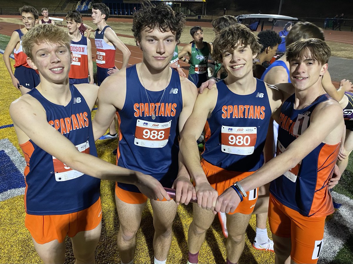 Boys 4x800 also captured the regional championship and will@move on to the state meet in 2 weeks with a time of 8:00.39
