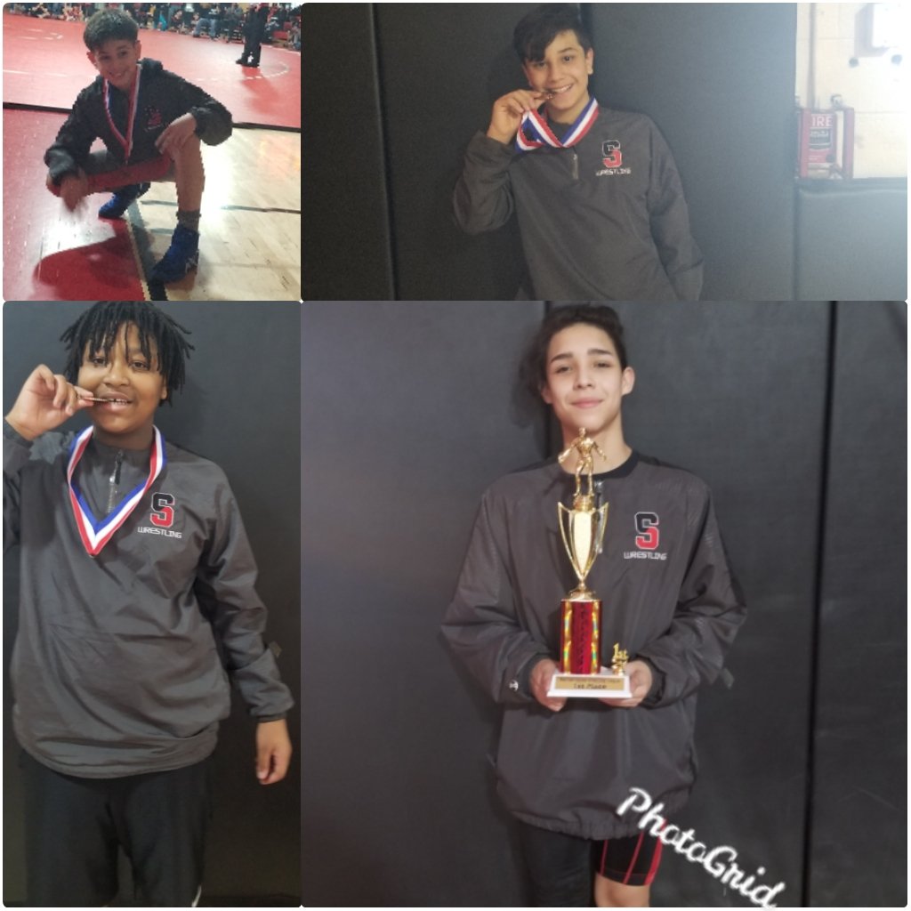 The SMS wrestling team returned to the mat this season and went 9-2 in dual meets. Also, placing 4 wrestlers in the league tournament @VilleCoachFlan <a href="/TheVilleSMS/">Somerville Middle School</a> #allin4theville