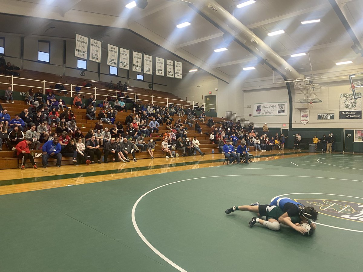 hoijim's tweet photo. IHSA History!  First IHSA State Girls Wrestling series begins w Peoria Richwoods hosting a Sectional today and tomorrow https://t.co/70leAtS7pF