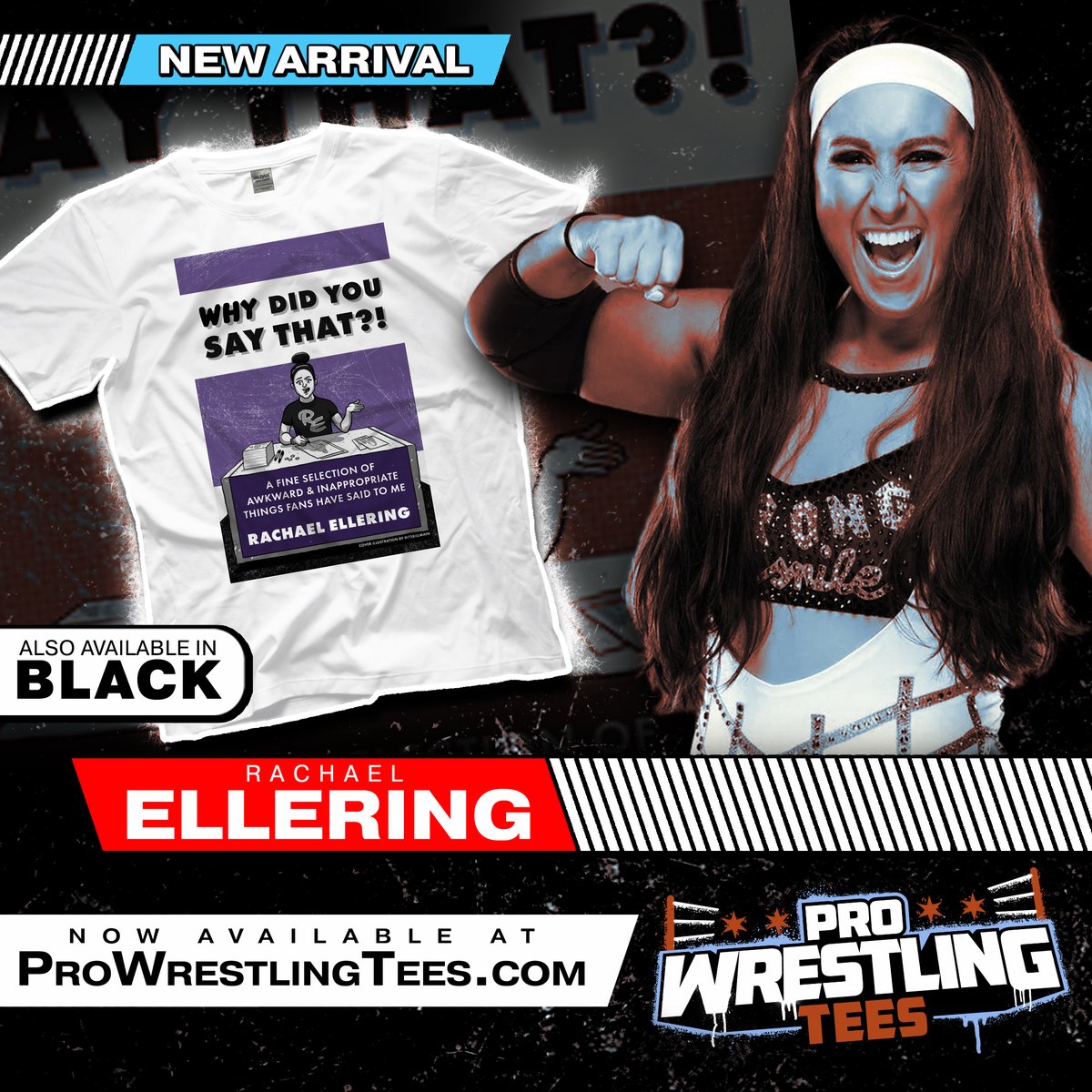 PWTees's tweet photo. Rachael Ellering's New Book, "Why Did You Say That?!"
...Is Also A Shirt (Two Shirts Actually) -- Get It On White Or Black At https://t.co/mRqU43dS5W
@rachaelellering #WDYST #PWTeesNewArrivals https://t.co/wxUuhcbUoq