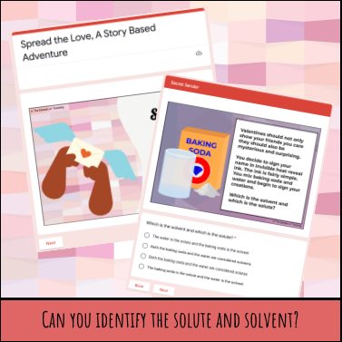 ElementTeaching's tweet photo. All set to give my class some Valentine’s Day fun. Each grade will get a story adventure (fluids for 8s and PS&amp;M for 7s). Can you solve this clue from the 7s story? It describes making invisible ink from a mixture of baking soda and water. #ontarioteacher https://t.co/zW0AVPJfIn