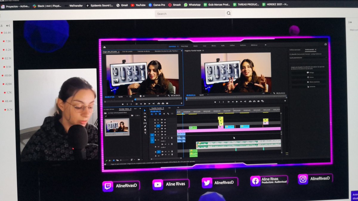 AlineRivasD's tweet photo. Transmitiendo cómo edito mis videos de YouTube
#twitch @alinerivasd https://t.co/C54eTdILd7