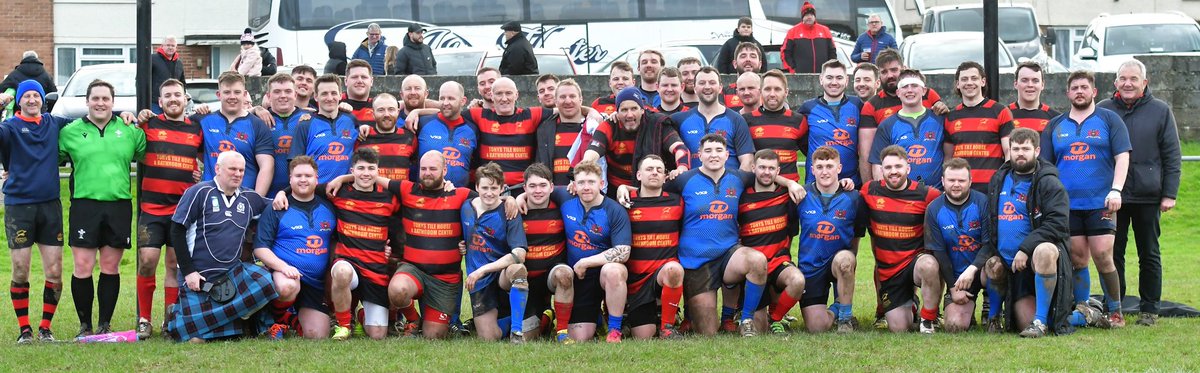 JohnBRDavies's tweet photo. 🏴󠁧󠁢󠁷󠁬󠁳󠁿🏉 Llandybie RFC  and visitors Grangemouth Stags from Scotland relax after an entertaining 19—19 draw.Feb 11. 2022📸 JBRD. https://t.co/RC1jYGHdXW