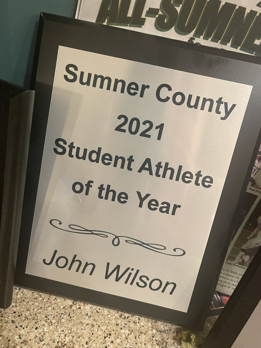 JohnWilson519's tweet photo. welcomed this beauty to the family this week!! Beyond Grateful @TheBisonCamp @scbisonfootball @zachwombleMSP #sumnercounty #studentathleteoftheyear https://t.co/uV2OZZbLiF