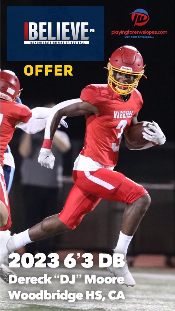 After a great conversation with @CoachHarrellJSU I’m extremely blessed to receive my first HBCU offer to THEE University of Jackson State ! <a href="/DeionSanders/">COACH PRIME</a> @GoJSUTigersFB <a href="/P4E_Recruiting/">National College Recruiting Service</a> 
<a href="/P4E_CoachHoyd/">Coach Greg Hoyd Jr</a>