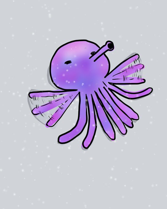 「black eyes octopus」 illustration images(Latest)
