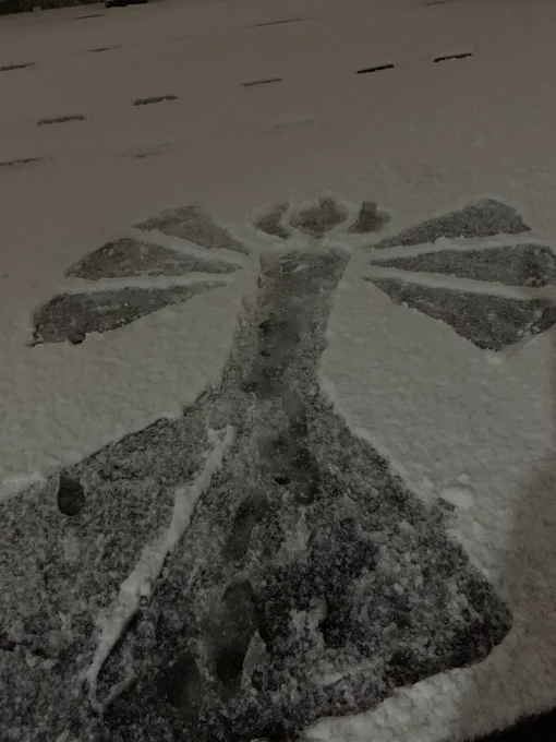 今回の雪遊び、架空のスノーエンジェルシリーズの方がお気に入りやから見てほしい 