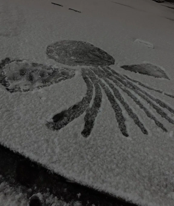 今回の雪遊び、架空のスノーエンジェルシリーズの方がお気に入りやから見てほしい 