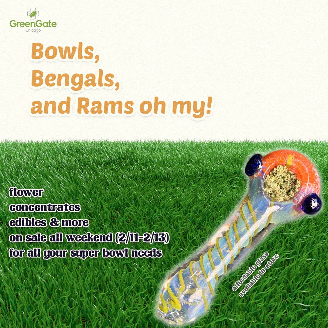 Game day’s almost here! 🏈 🌿 To celebrate, we’re offering super savings on flower, concentrate, edibles and vapes through 2/13. 🎇 Whether you looking to snag the ultimate party pack or kick back and relax, we’ve got you covered! 🌱💫🏆