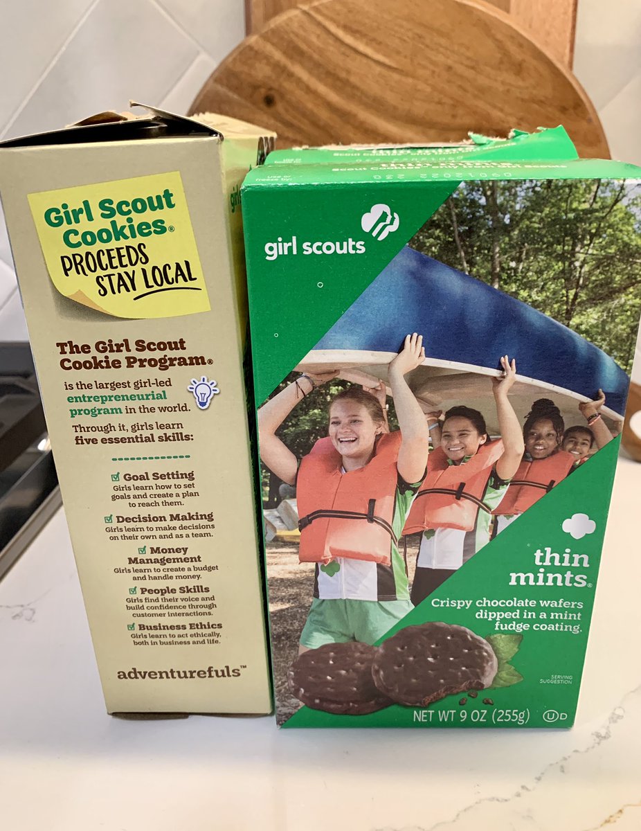 nancysanchez's tweet photo. Halfway through my second batch of #GirlScoutCookies this season. https://t.co/RjsRBFS5nK