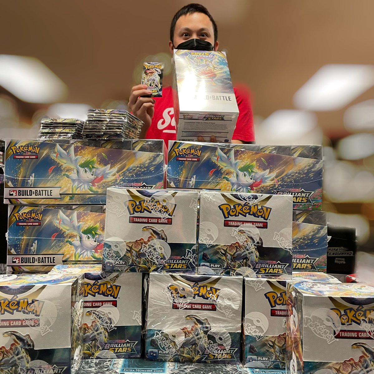 IslandGrown11's tweet photo. Who’s ready for Brilliant Stars?!?! Prerelease event with the community tomorrow! What are you chasing from this set? https://t.co/4myiOP6sW7