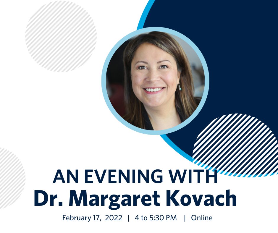Join us on Thursday, Feb. 17 as Dr. Margaret Kovach, Professor, Faculty of Education, UBC discusses her latest book Indigenous Methodologies: Characteristics, Conversations, and Contexts (2nd edition). Register at education.ok.ubc.ca/2022/02/11/an-…