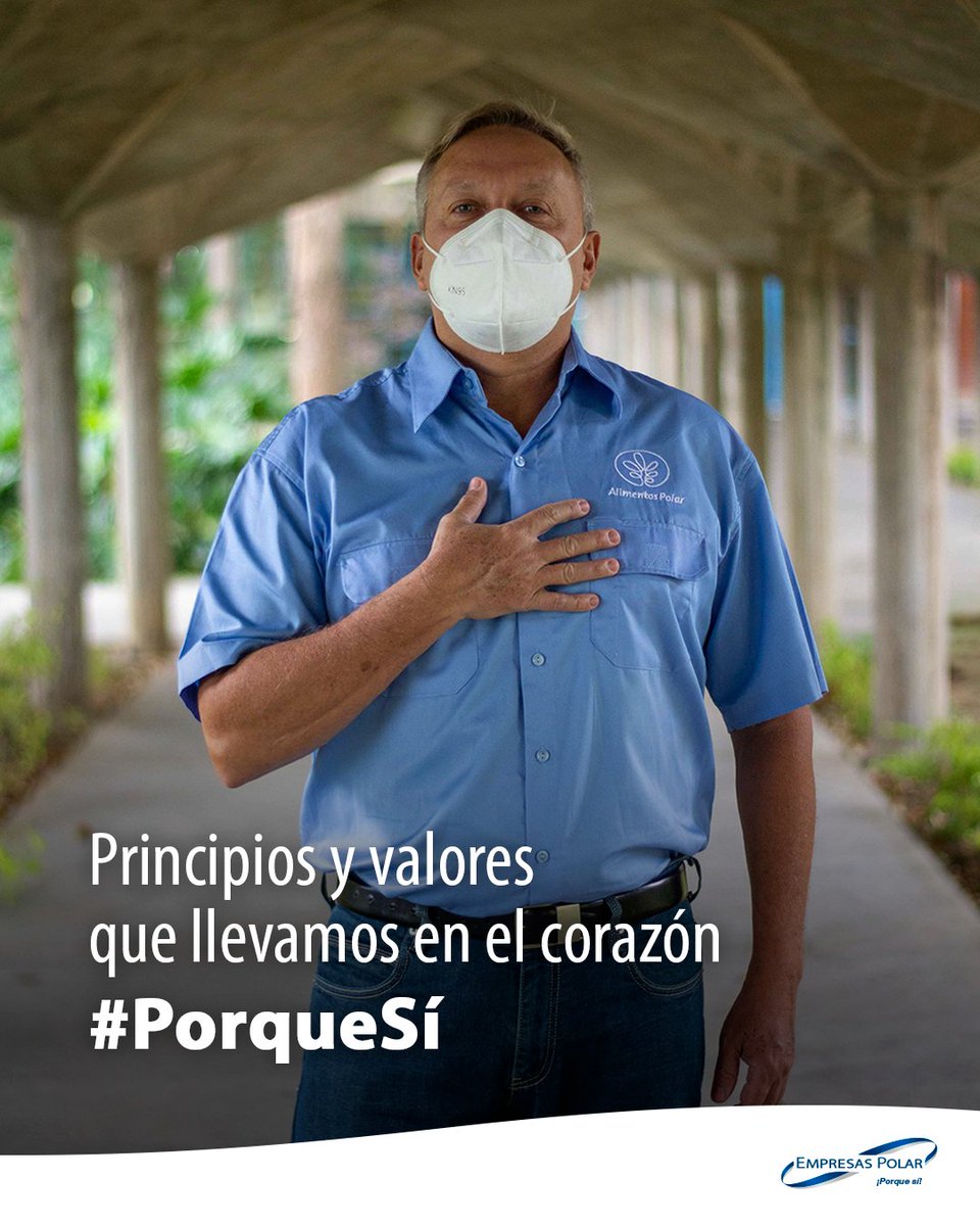 EmpresasPolar's tweet photo. En el corazón de nuestra Gente Polar están los principios y valores que nos caracterizan y nos han diferenciado por más de 80 años. Así somos #PorqueSí https://t.co/fzjIQZO6Fb