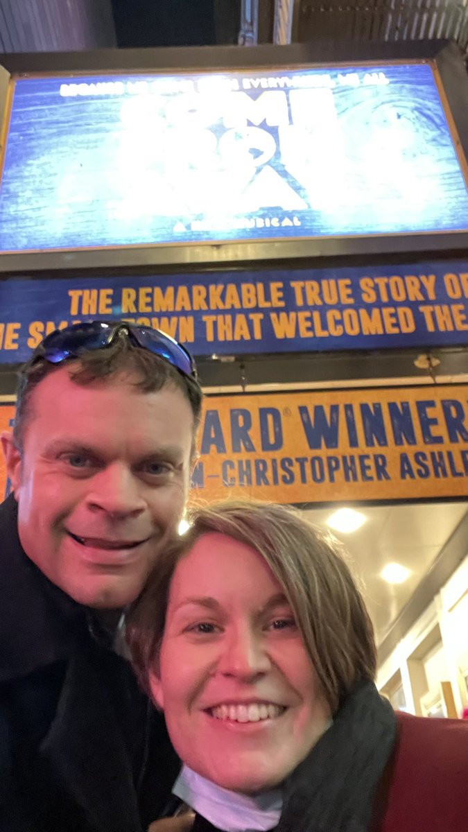 SKCBensa's tweet image. Our first show of the weekend, Come From Away! @MrsSKCBensa #datenight #getawayweekend #NYC #Broadway
