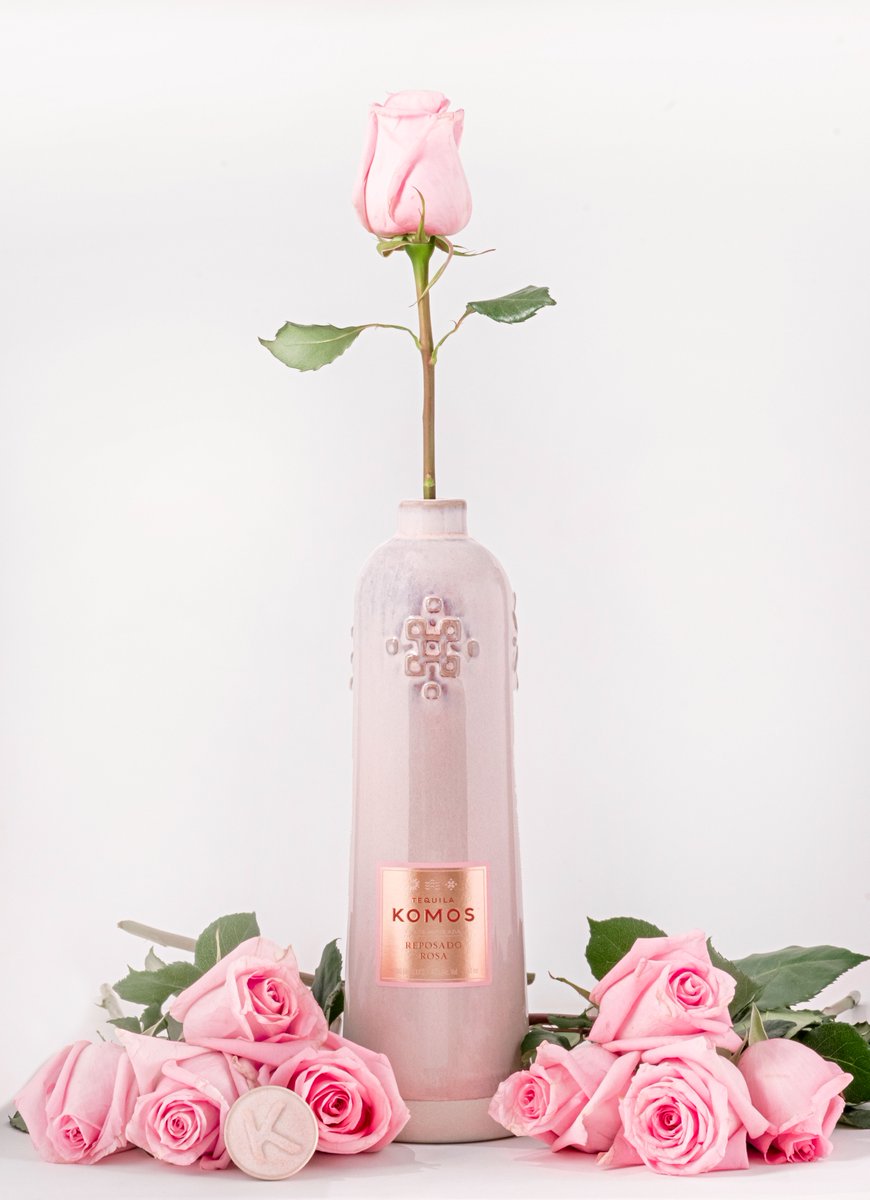 ctdistributors's tweet photo. Rested in the finest French oak red wine barrels for two months, @tequilakomos Reposado Rosa is unlike any other.  With flavors of vanilla and dark chocolate Tequila Komos is the perfect edition to your spirits list for Valentine's Day.  Place your order today! https://t.co/R1yZbN1H5w