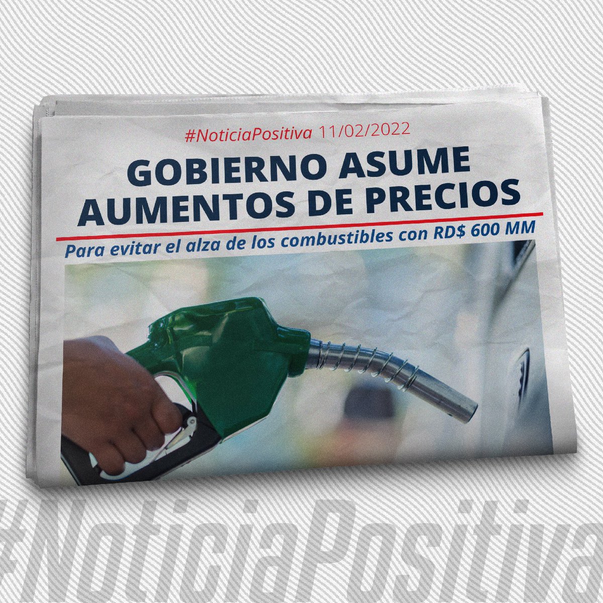 HomeroFigueroaG's tweet photo. Para amortiguar el alza de los combustibles y que los ciudadanos no se vean afectados, el Gobierno está asumiendo RD$600 millones de pesos, lo que representa el 100% del aumento. 🇩🇴📢 #EstamosCambiando https://t.co/Bj3kkpf9y5