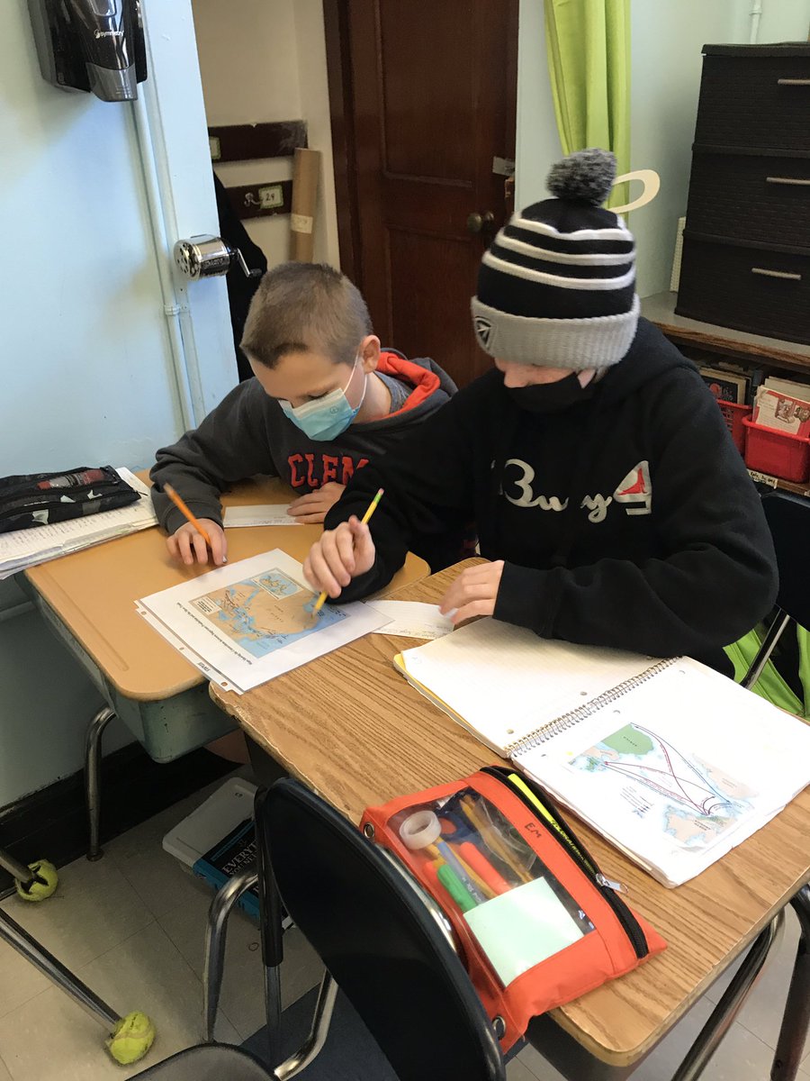 RDAulisa's tweet photo. These 5th graders did a terrific job assuming the role of museum curators to create placards as they analyzed several maps of how the exchange of sugar and other cash crops fueled the trans-Atlantic slave trade. #whyhistorymatters @MitchBickman @Mastrande_Oside https://t.co/BpO0WFkjMC