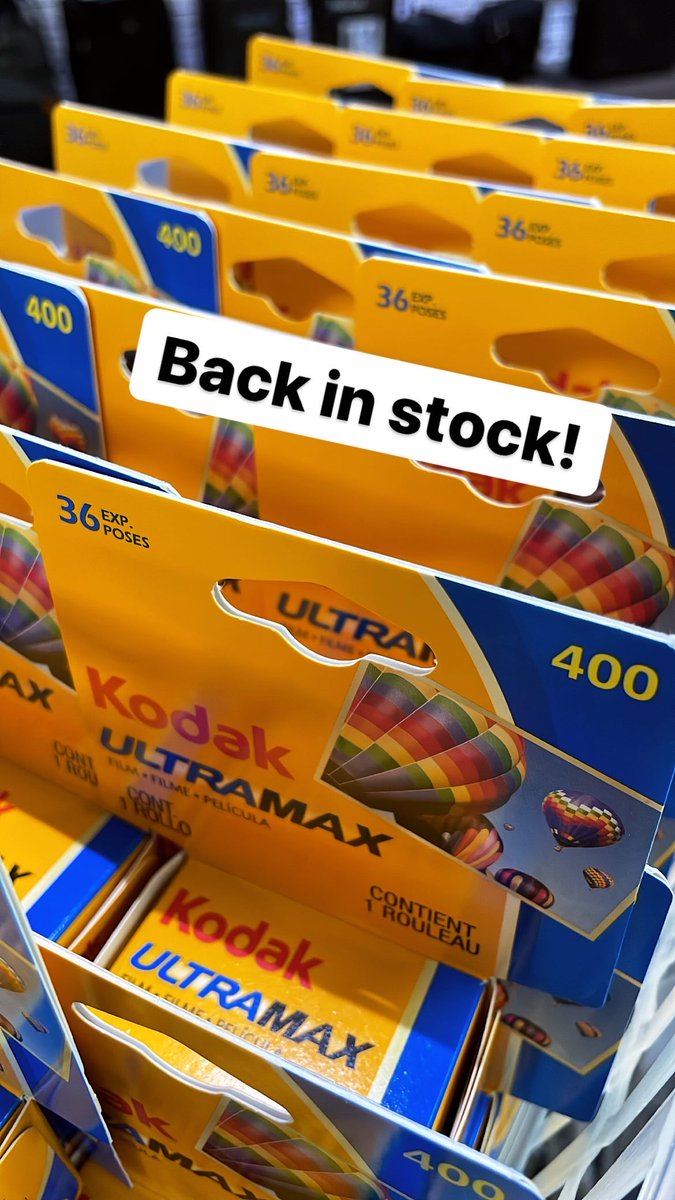 It's been awhile, but we finally have Kodak Ultramax 135-36 back in stock! Just in time for some sunshine! beauphoto.com/product/kodak-…