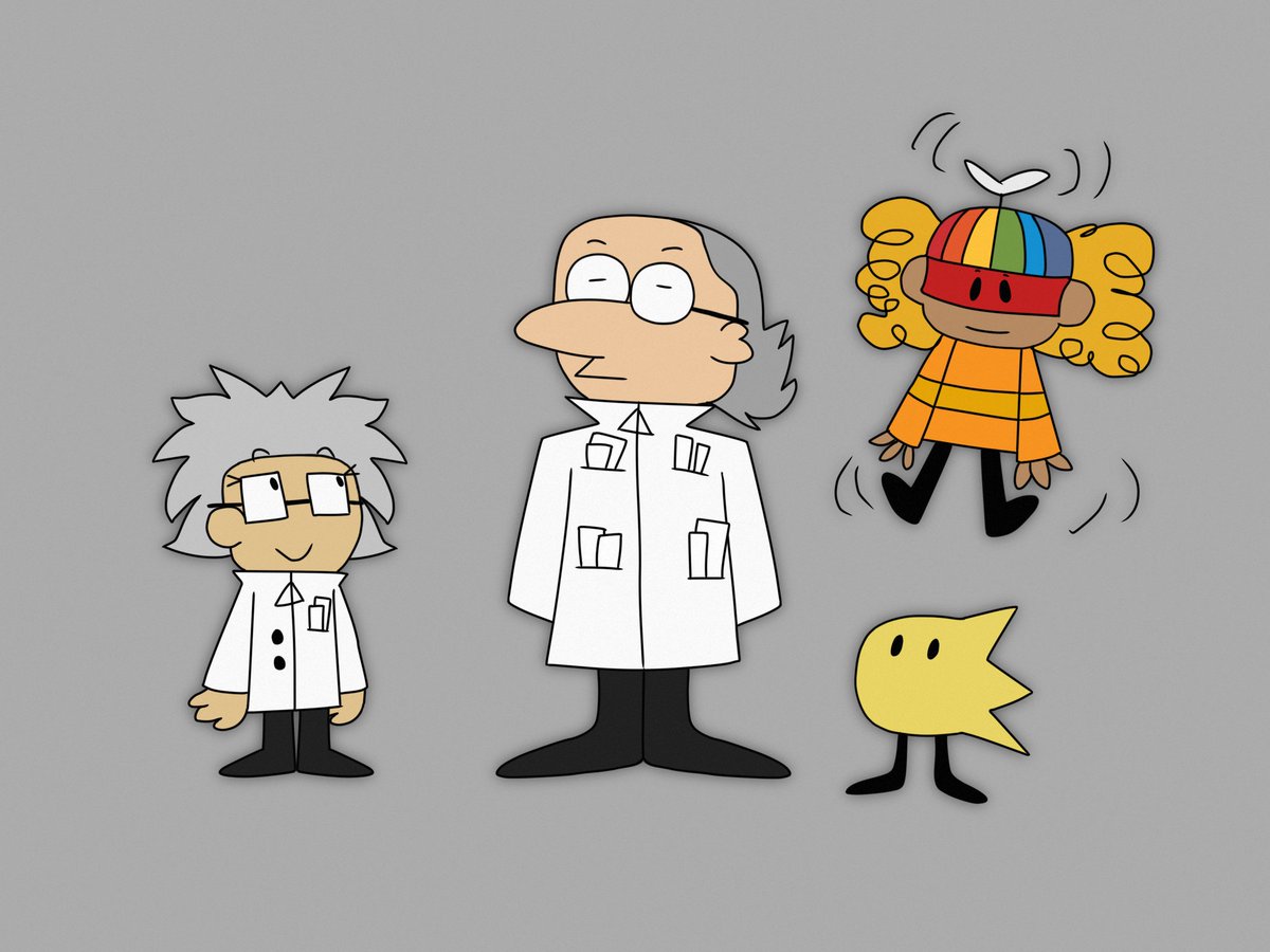 ponicklesproduc's tweet image. A mad scientist with his band of assistants that contribute nothing at all