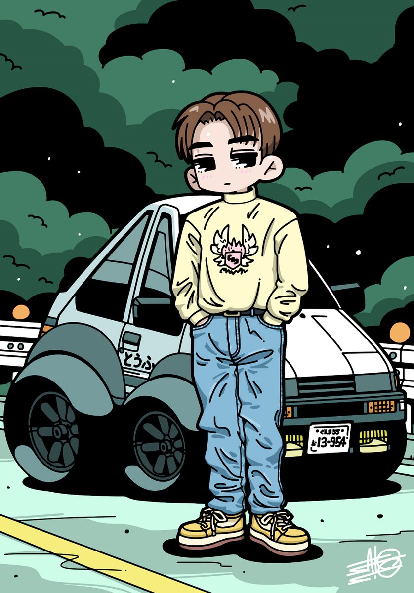 差分です
#InitialD #頭文字D #パロディ https://t.co/3YWXI2kTgR 