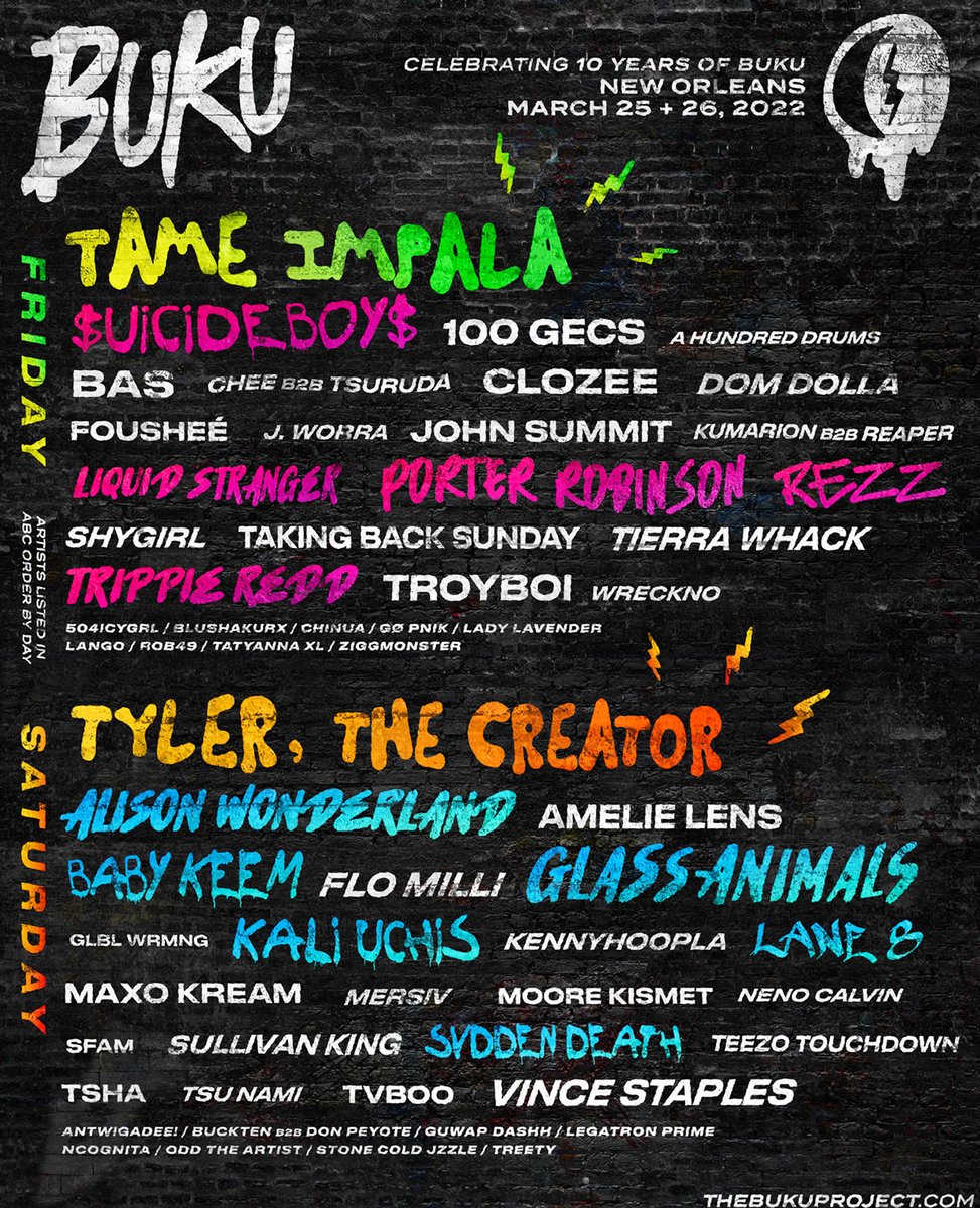 Buku Music Festival 2022 lineup