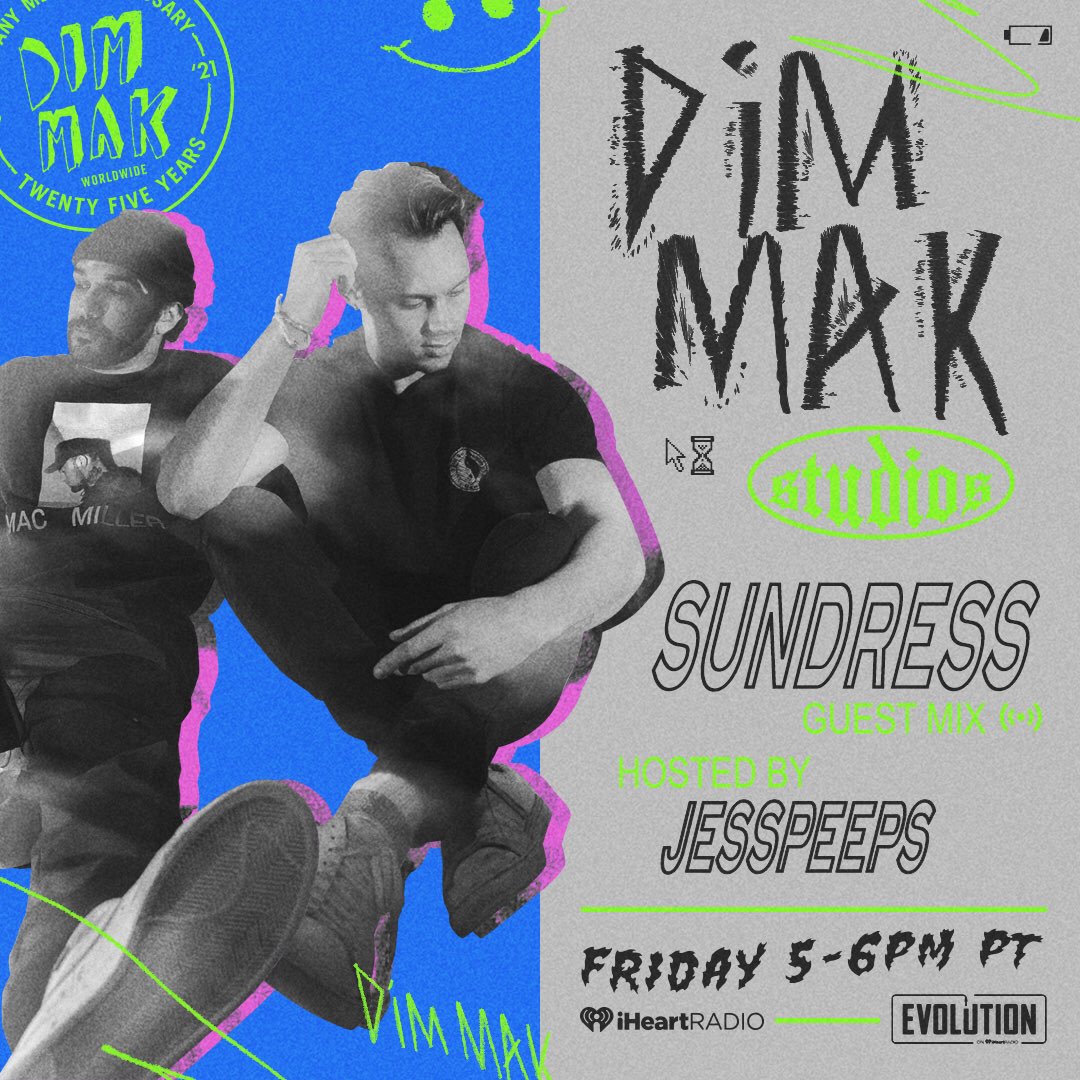 DIM MAK STUDIOS EP.473 📡

HOST: <a href="/jesspeeps/">jesspeeps</a>
GUEST MIX: @heysundress 
TIME: 5PM-6PM

+ “Wild Things” with <a href="/bellareneemusic/">BELLA RENEE</a> is OUT NOW 🔥

<a href="/iheartradio/">iHeartRadio</a> // <a href="/EvolutionRadio/">Evolution Radio</a>