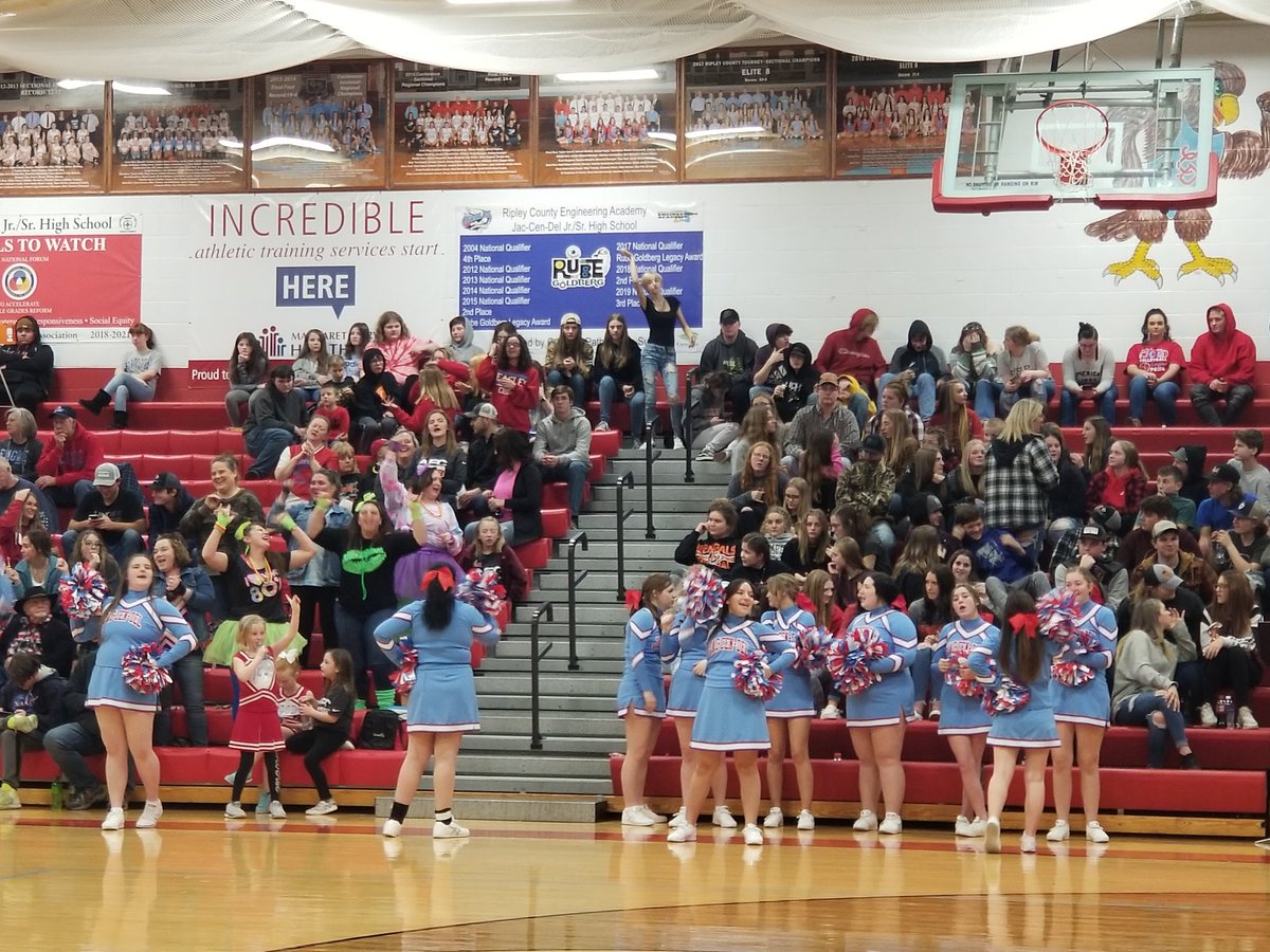JCDSports's tweet photo. The parents are winning the cheer block war .... https://t.co/GBKpMnOsap