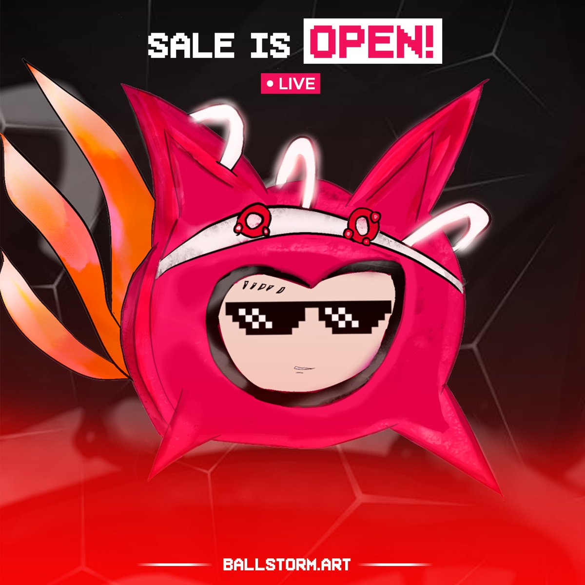 OUR PUBLIC SALE IS OPEN NOW

network: Ethereum Mainnet

price: 0.02 ETH

website: ballstorm.art

opensea: opensea.io/collection/bal…

🔥🔥🔥