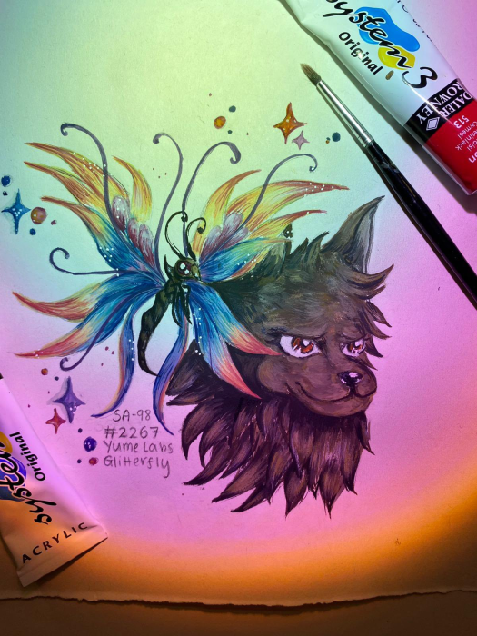 TheGlitterflies's tweet photo. We just want to highlight some of the amazing art thats been submitted to #TheTrialOfThePainter, a challenge to draw us with other NFTs.

TL @Aikko__o f/t. @BoryokuDragonz 
TR @ntadin83 f/t. @FamousFoxFed 
BL @pintobeans_98 f/t @RetroWolvesNFT 
BR @cryptoking4306 f/t @mindfolkART https://t.co/BQgxwkqN9R
