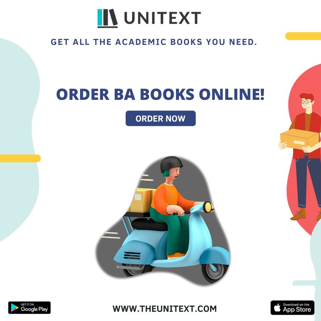 Order all BA Books of your favorite publications & save more only with UniText ! #UniText #india #pune #readingcommunity #Mumbai #sppu #university #BookTwitter #ship #doorstepdelivery #Maharashtra #savings #bookstagram #books #Pune #arts #Bachelor  #booktwt #books