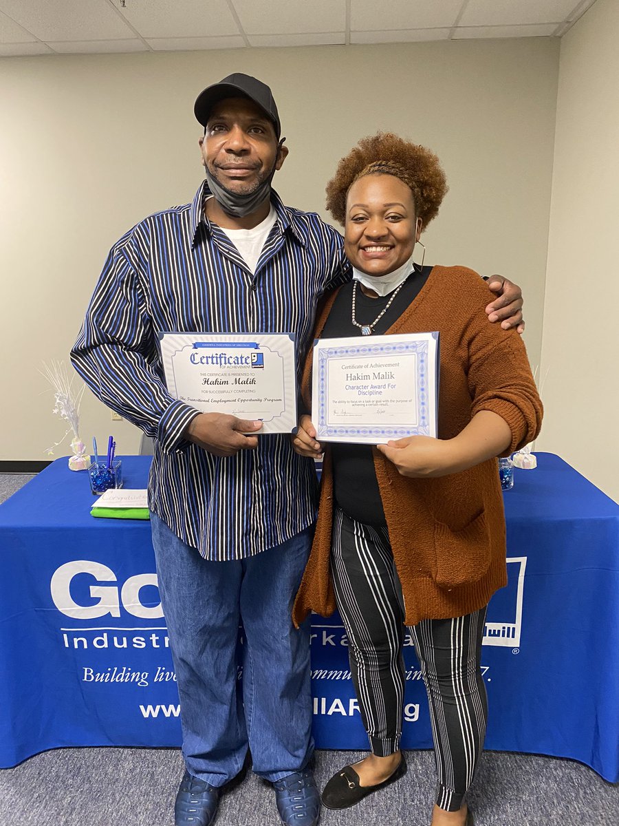 GoodwillAR's tweet photo. “Accept no one’s definition of your life. Define yourself.” Congratulations to our 2 new TEO Graduates! 👏Learn more about Goodwill’s Reentry Services here: https://t.co/MfyppXkyF0
@GoodwillAR #missionminded #fridaymotivation #goodwillmission #goodwillhappen https://t.co/JKaBBRYTsH