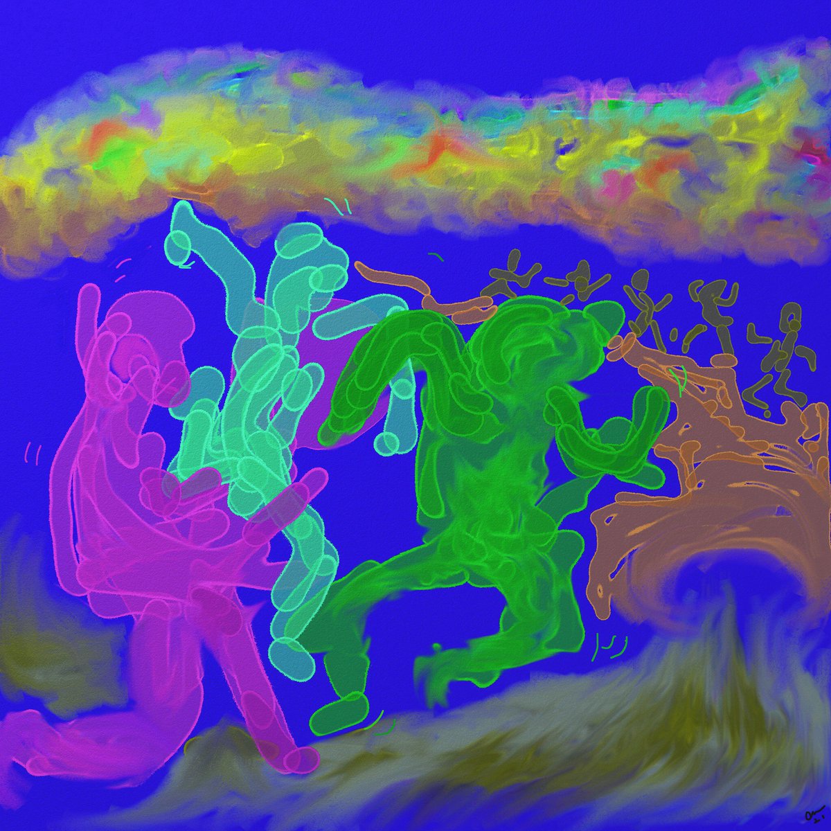 digitalsbychaz1's tweet photo. Inspired by Henri Matisse ‘La Danse II’   this is ‘the dancers’. I love matisse b’cuz I grew up with a rare signed print in our family rm #opensea #NFT #nftcollector #NFTCommunity #NFTs #art #nftcollection #nftdrop #NFTstories #artwork #musicNFT #NFTmusic #musicNFTs #NFTProjects https://t.co/cSNHUFhggB