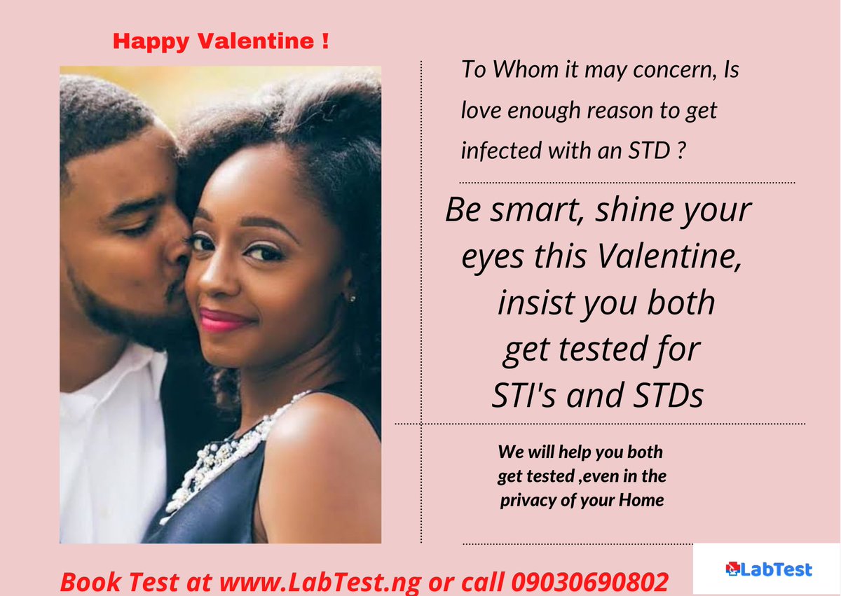 LabTestDotNg's tweet image. Our job at LabTest.ng is to help you get accurate Blood testing done even in the privacy of your Homes. We come to you &amp;amp; get your samples in about 30 mins, process in the best Labs &amp;amp; send your results to your email or phone. It&apos;s that easy. Be SAFE 😍
#ValentinesDay