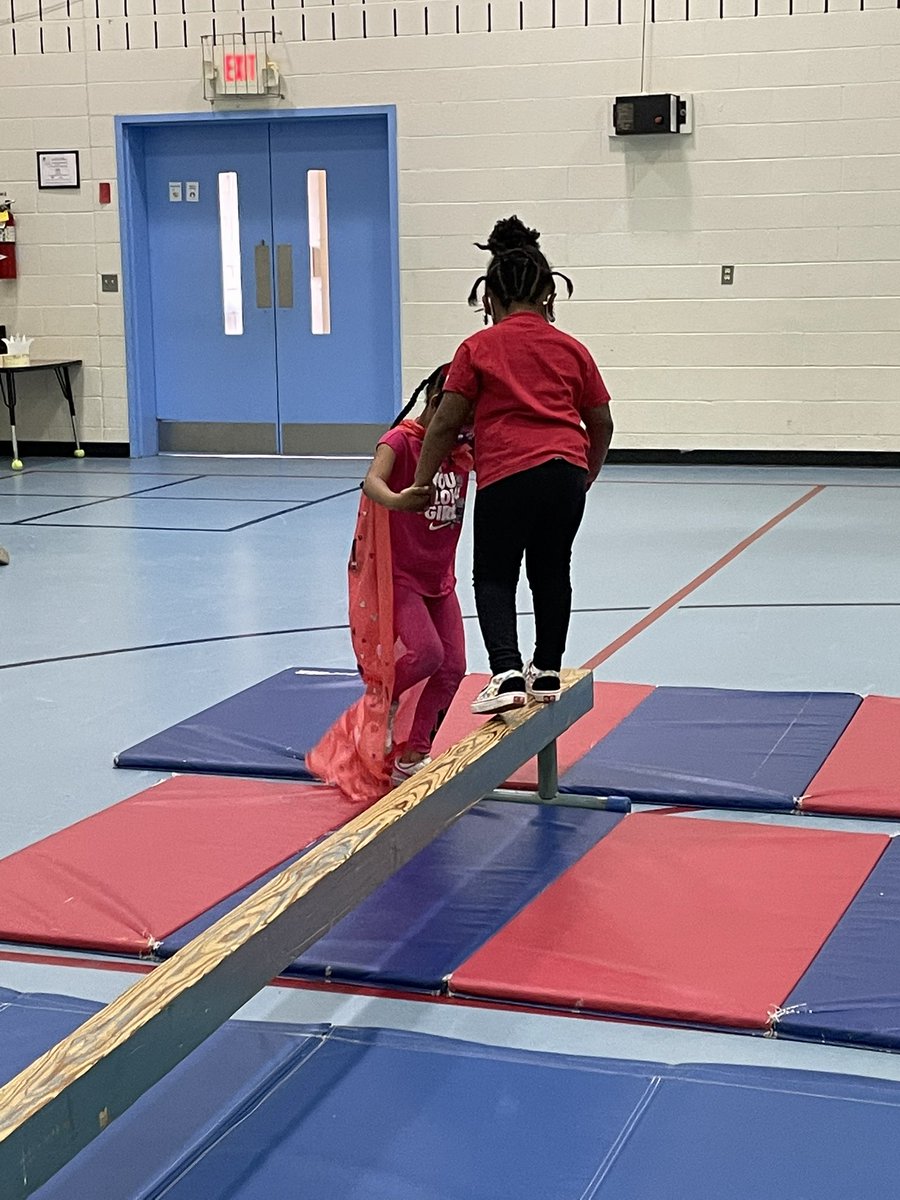 Unprompted Kinder Kindness 🥰 

The beam was scary. 😟 I love how they look out for each other. 👍🏼

#PhysEd #gymnastics #kindness <a href="/ConsciousD/">Conscious Discipline</a>