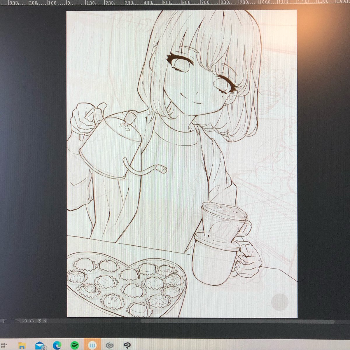 かわいいおねえさんを描きます 