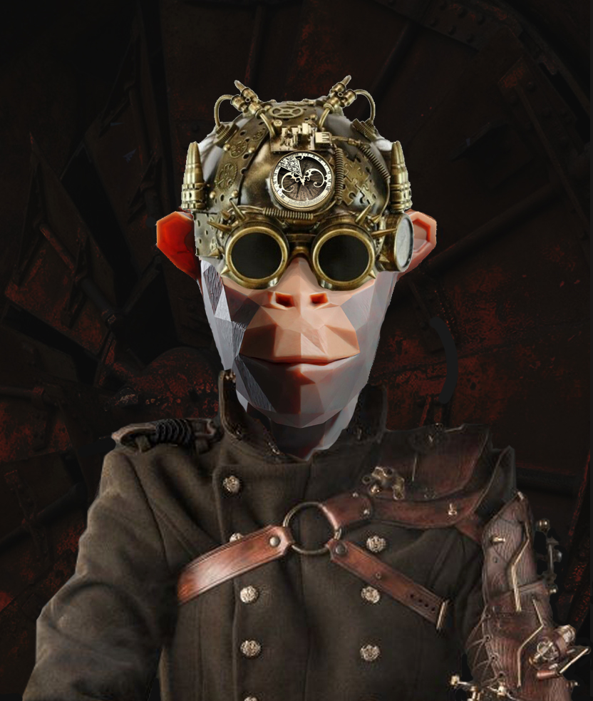heldesignPORTO's tweet photo. @TalentHous3 @bapesclan @NickVanDerPoel6 Here's a Steampunk fanart Bape :) I really hope you like it :) https://t.co/epzrakZUnZ